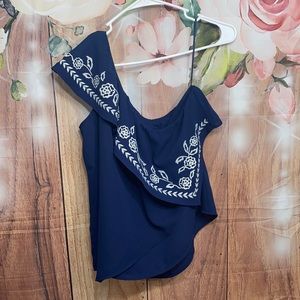 NWT Express one shoulder blouse